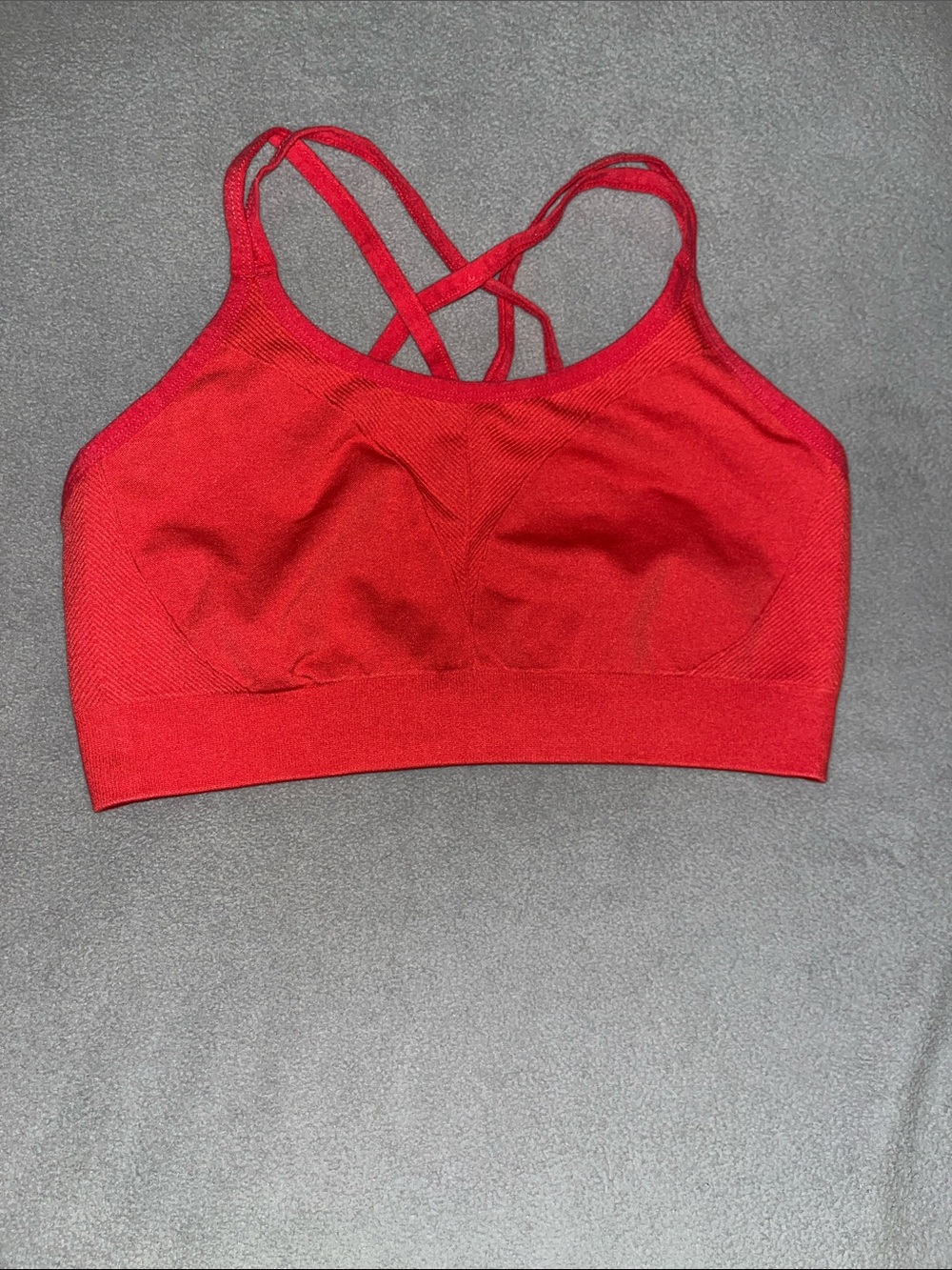 Soma Red Seamless Strappy Sports Bra